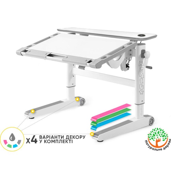 Фото - Парта школьная Mealux Ergowood M Multicolor W Energy (BD-800 W/MC Energy)
